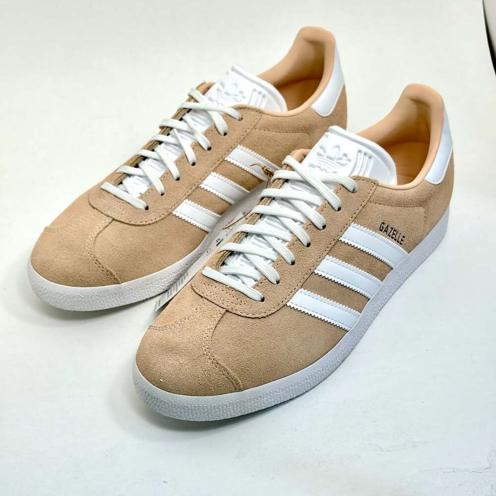 Adidas Gazelle W Size 9.5 Halo Blush Cloud White Core Black Suede Sneakers